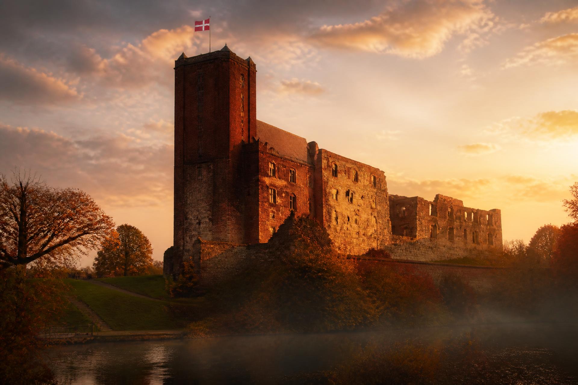 Koldinghus ved solnedgang